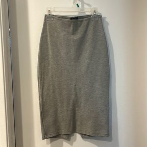 Grey pencil skirt